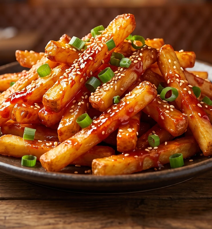 Honey chilli fries appetizer at Desi Swag East Indian Cuisine in St. Vital, Winnipeg